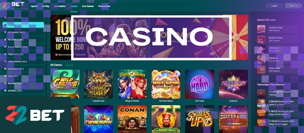 22bet online casino