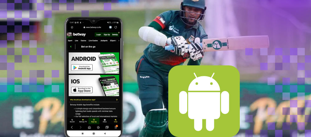 Betway download an Android app
